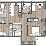 Predané: Novostavba 4 izbový byt, širšie centrum v Bratislave, Beskydská ulica, 90,37m2, balkón 4,5m2, štandard.-15