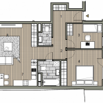Predané: Novostavba 3 izbový byt, širšie centrum v Bratislave, Beskydská ulica, 75,54m2, balkón 4,5m2, štandard.-14