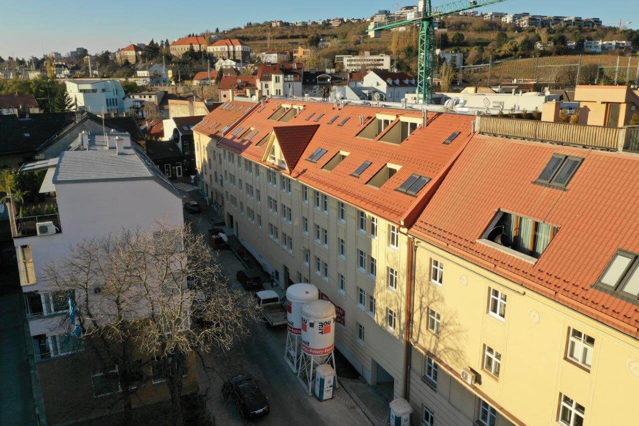 Predané: Novostavba posledný 1 izbový byt, širšie centrum v Bratislave, Beskydská ulica, 44,87m2, štandard, terasa 40m2,-1