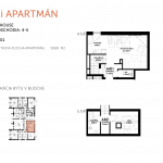 Predané: NOVOSTAVBA Apartmán 2 IZBOVÝ, na dvoch podlažiach, M-HOUSE, MALACKY CENTRUM, 58,89M2-5